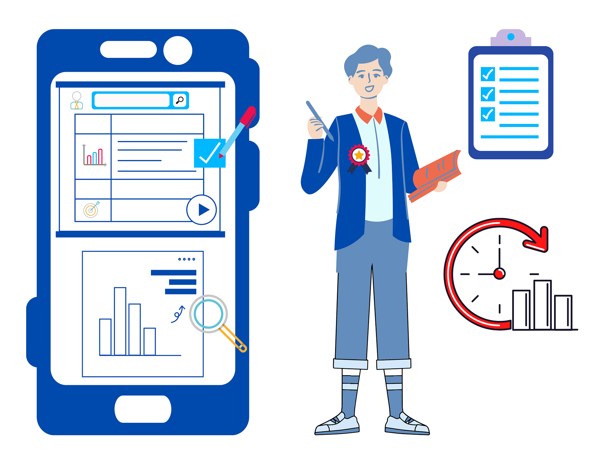animated person related to digital marketing