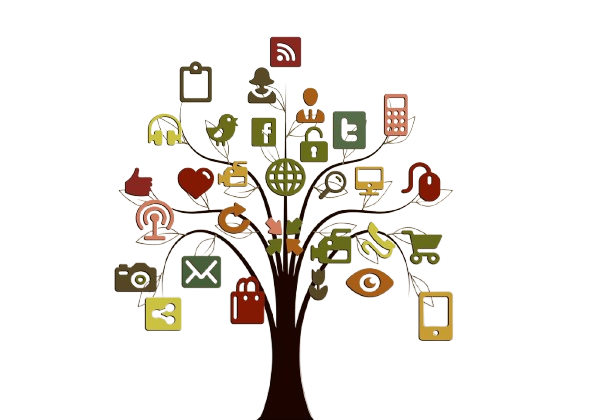 a social media tree